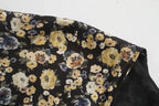 Women's Spring Women Clothing Criss Cross V-Neck Long Sleeve Printed Waist Belt Dress Women