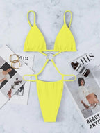 Blue Swimming Bra Lingerie