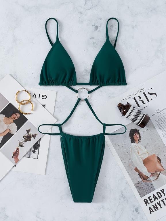 Blue Swimming Bra Lingerie