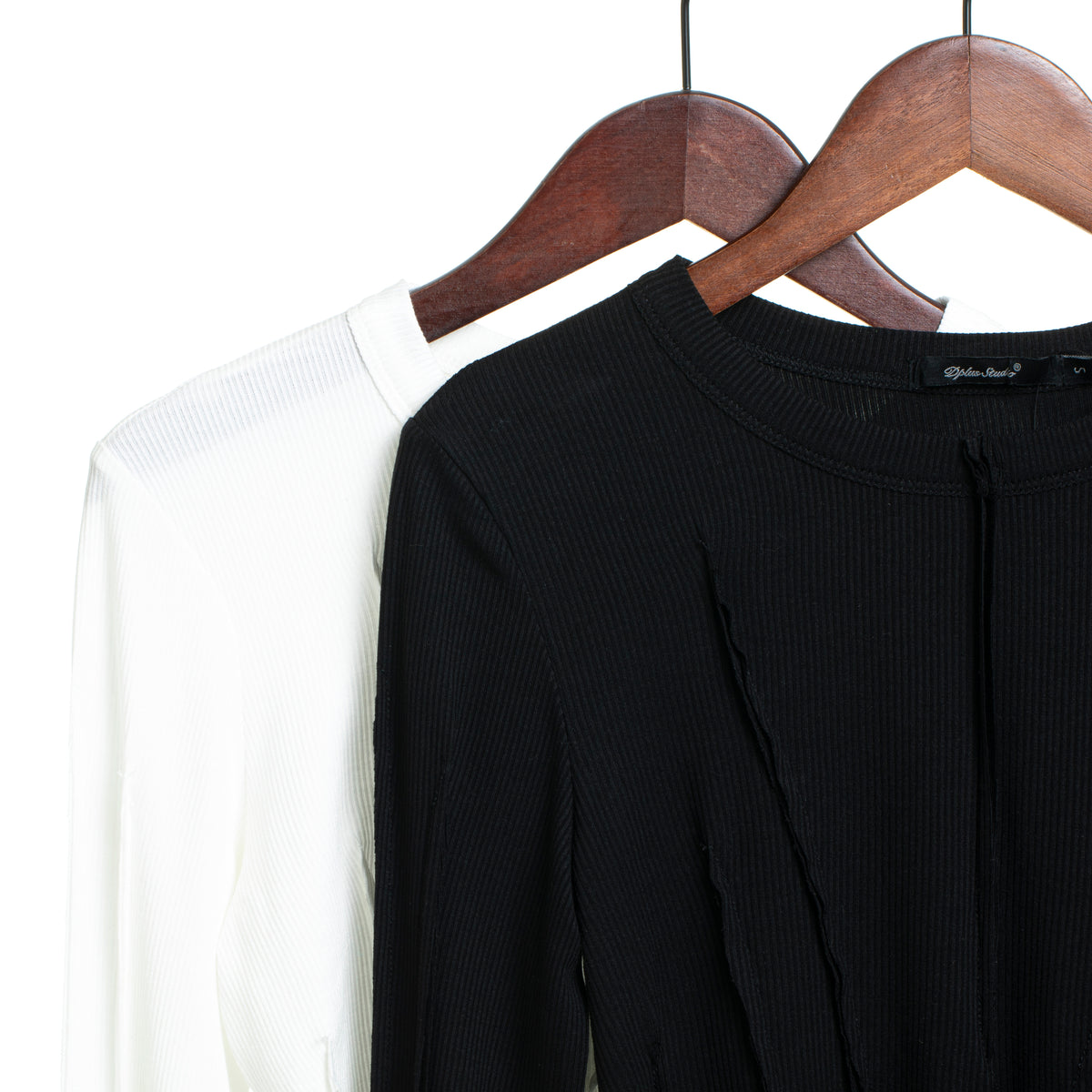 Women's Long-Sleeve Asymmetric Cropped T-Shirt