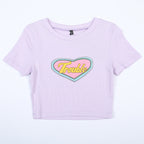 Women’s Vintage Heart Graphic Slim Fit T Shirt