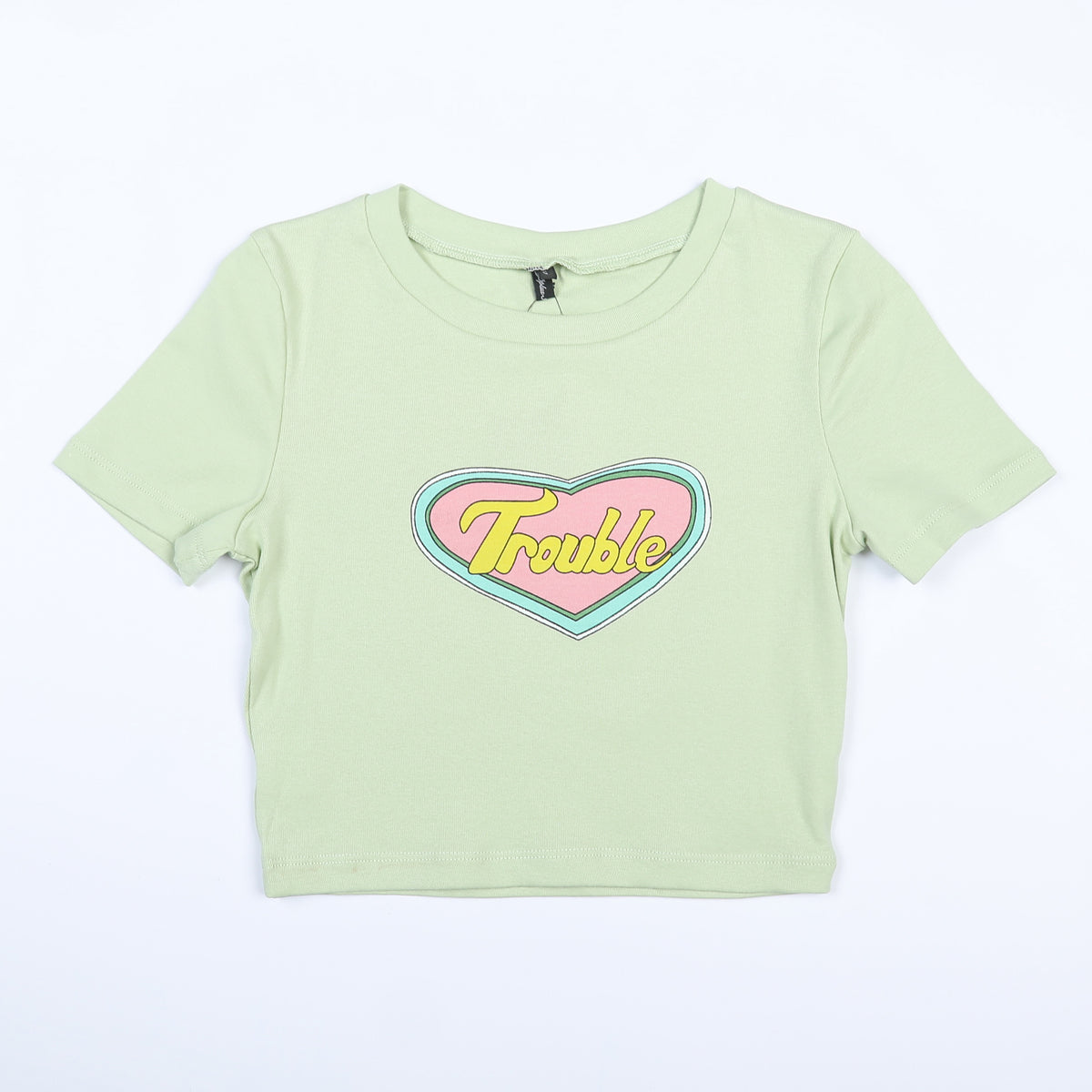 Women’s Vintage Heart Graphic Slim Fit T Shirt