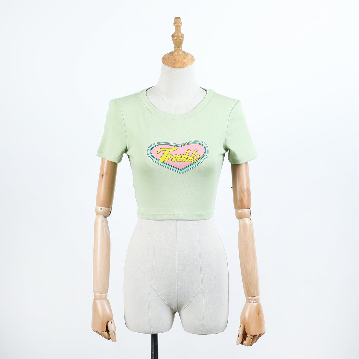 Women’s Vintage Heart Graphic Slim Fit T Shirt