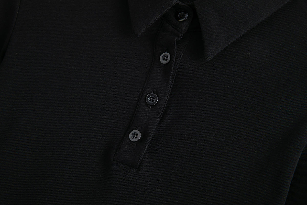 Women's Button-Front Collared T-Shirt