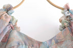 Women's Organza Printed Pattern Princess Dress