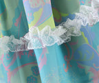 Women's Floral Organza Puff Sleeve A-Line Mini Dress