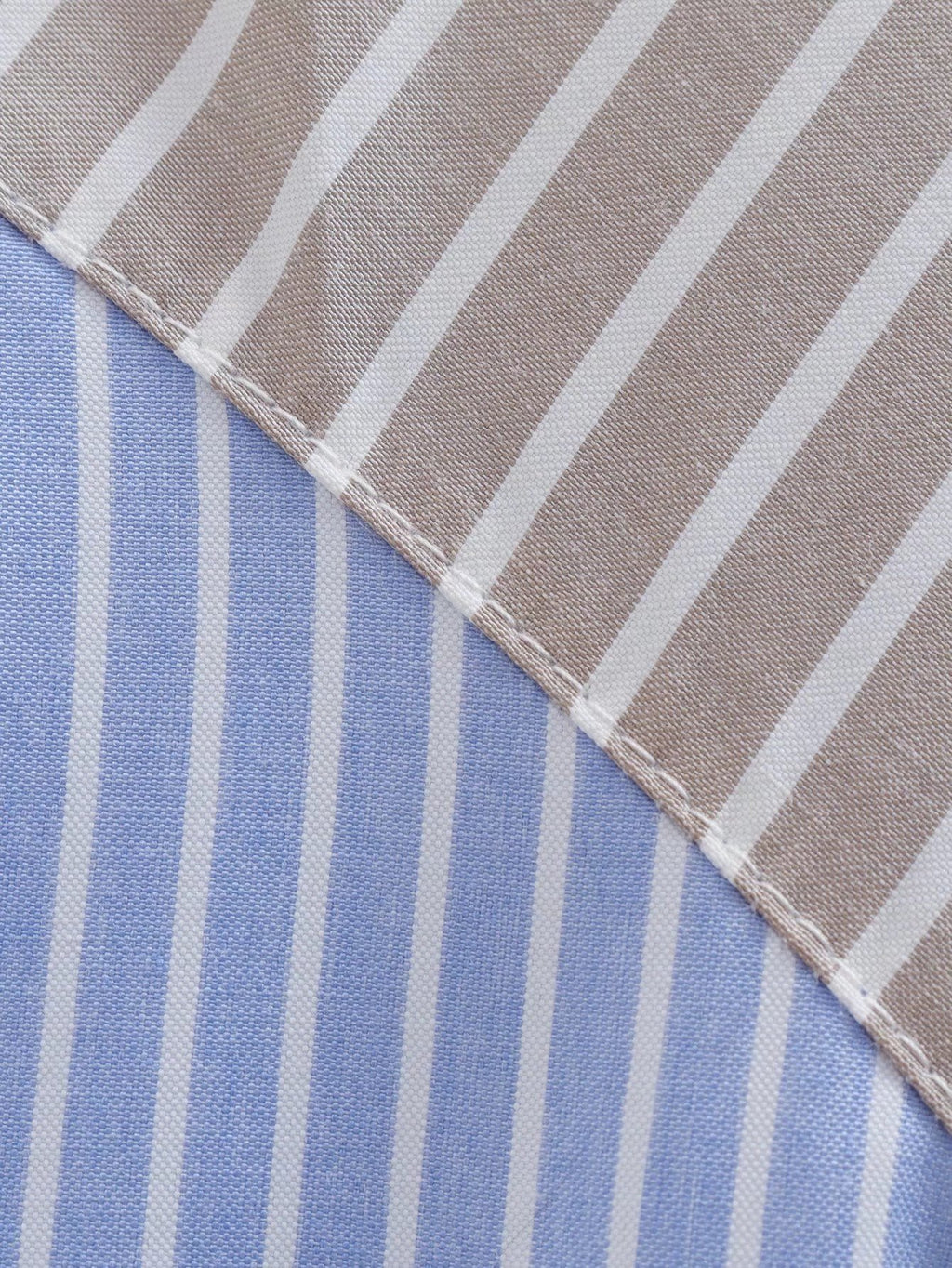 Contrast Stripe Long Sleeve Overshirt