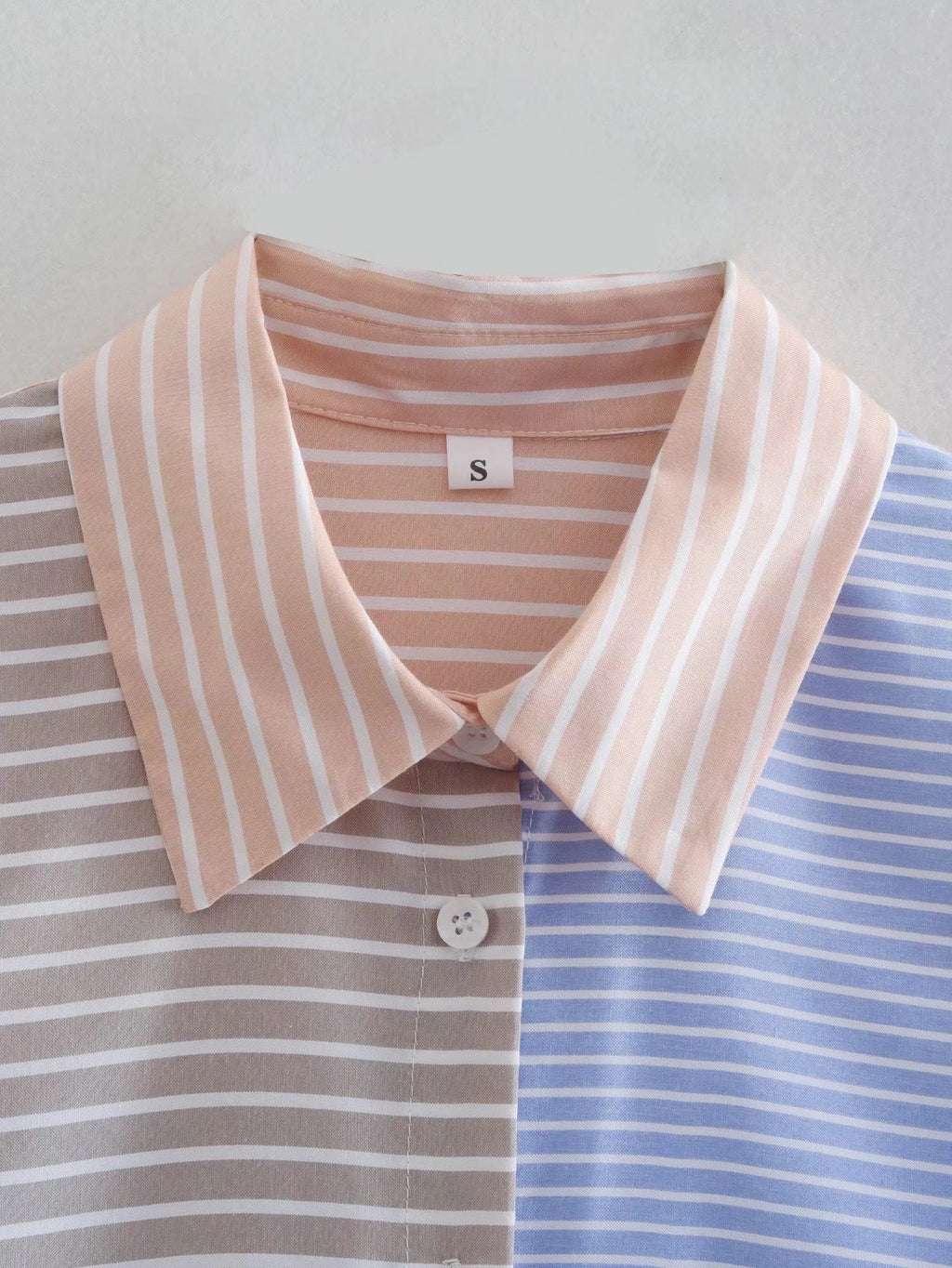 Contrast Stripe Long Sleeve Overshirt