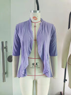 Women's Ruffle Collar 3/4-Sleeve Top – Casual Long-Sleeve Blouse