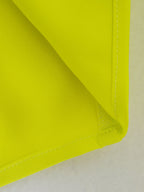 Women's Spring Women Bright Yellow Satin Texture Shirt Top