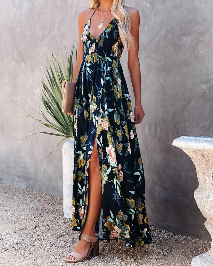 Women's Popular Dress Sexy Backless Large Swing Dress For Women