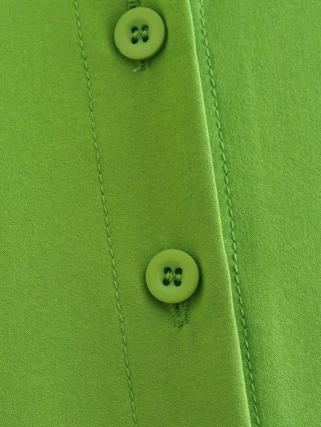 Women's Apple Green Single-Breasted Shirt Fashionable Women Polo Collar Long-Sleeved Shirt Women