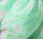 Women's Floral Lace Cutout Puff Sleeve A-Line Mini Dress