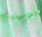 Women's Floral Lace Cutout Puff Sleeve A-Line Mini Dress