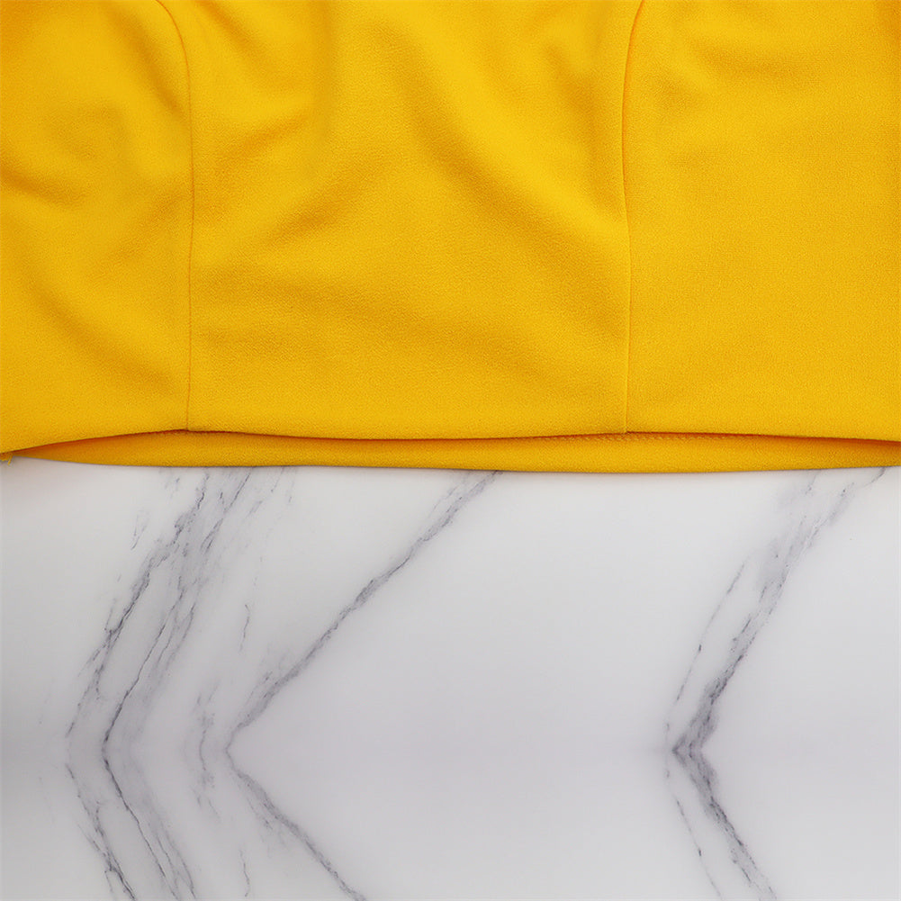 Women's Cropped Tank Straight Flare Top and Pants Two-Piece Set
