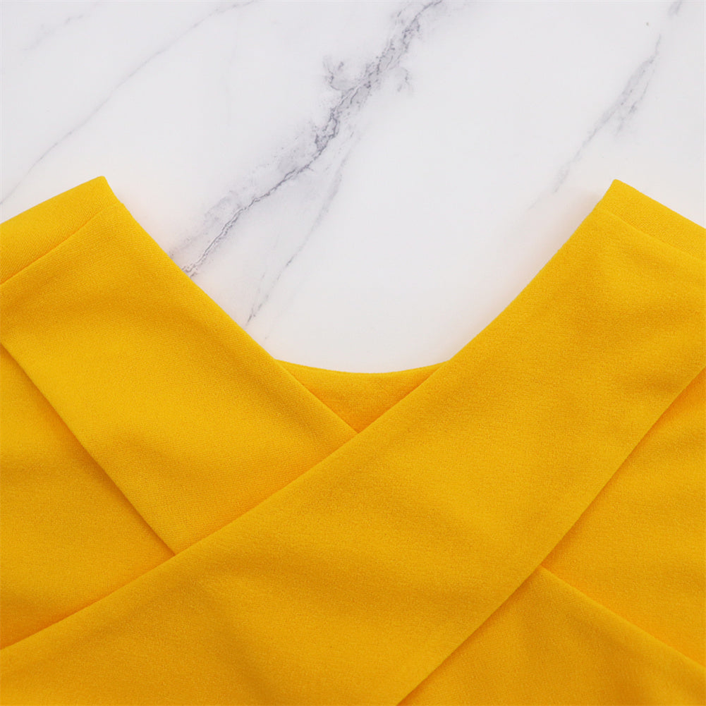 Women's Cropped Tank Straight Flare Top and Pants Two-Piece Set