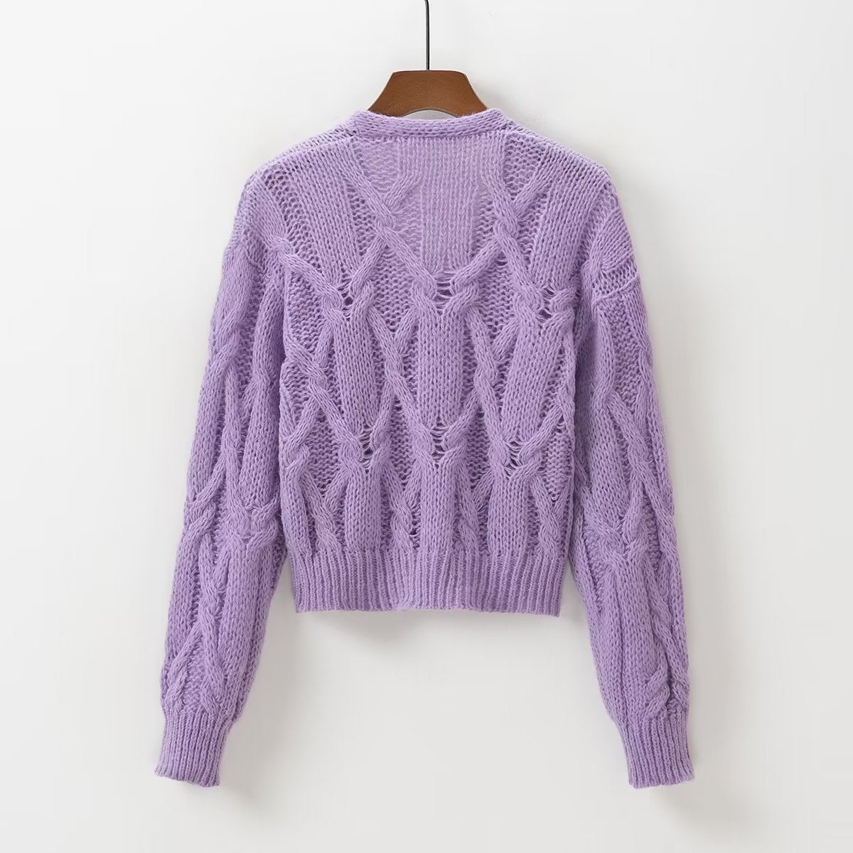 Women's V-Neck Long-Sleeve Sweater