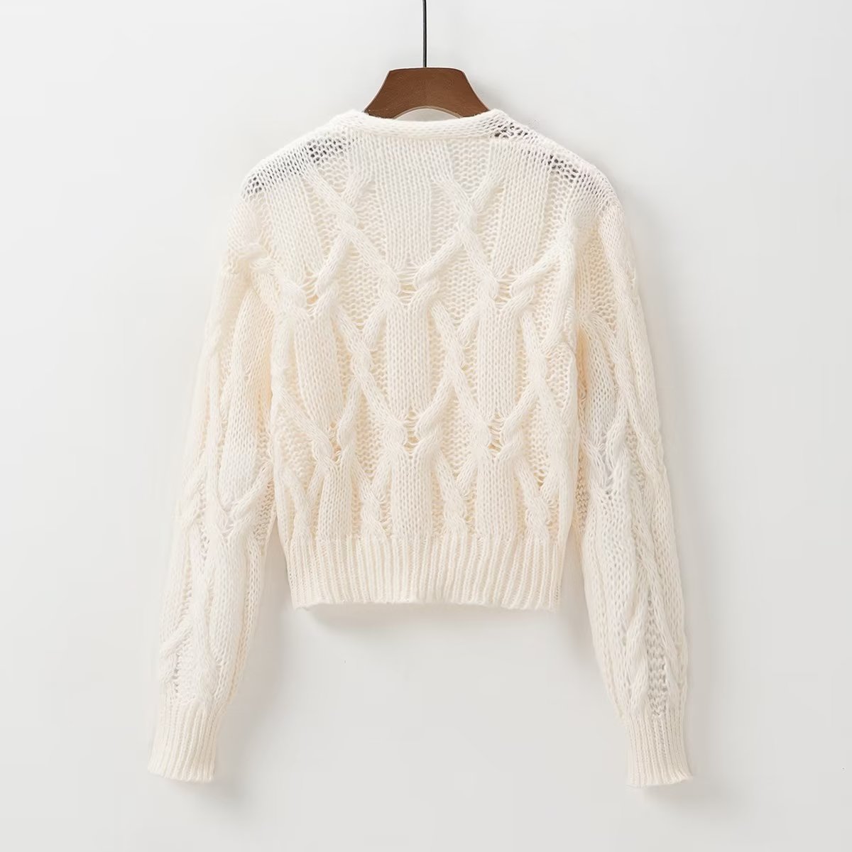 Women's V-Neck Long-Sleeve Sweater
