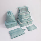 Seven-piece travel organizer bag set