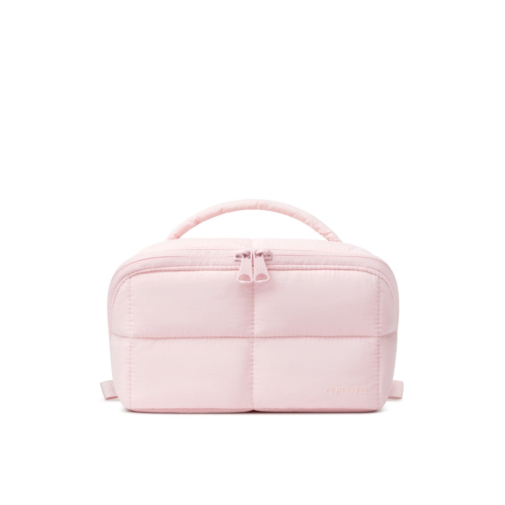 Pillow-style large cosmetic bag