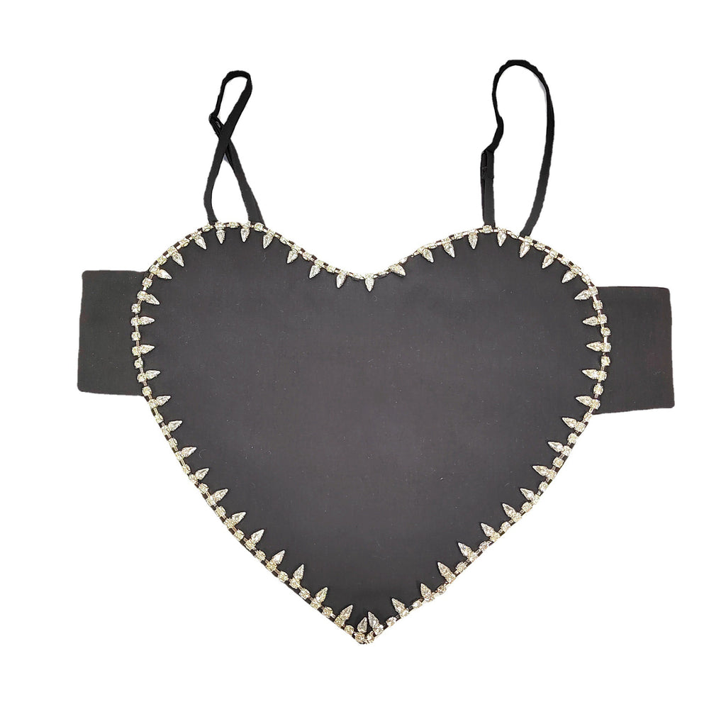 Women's Rhinestone Beaded Backless Tube Top
