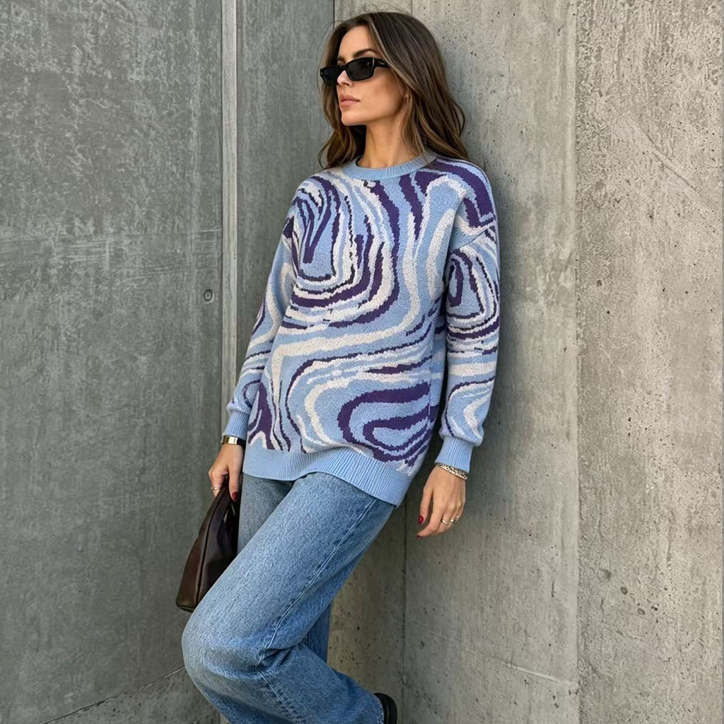 Women's Asymmetric Knit Sweater