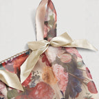 Women's Floral Strapless Dress