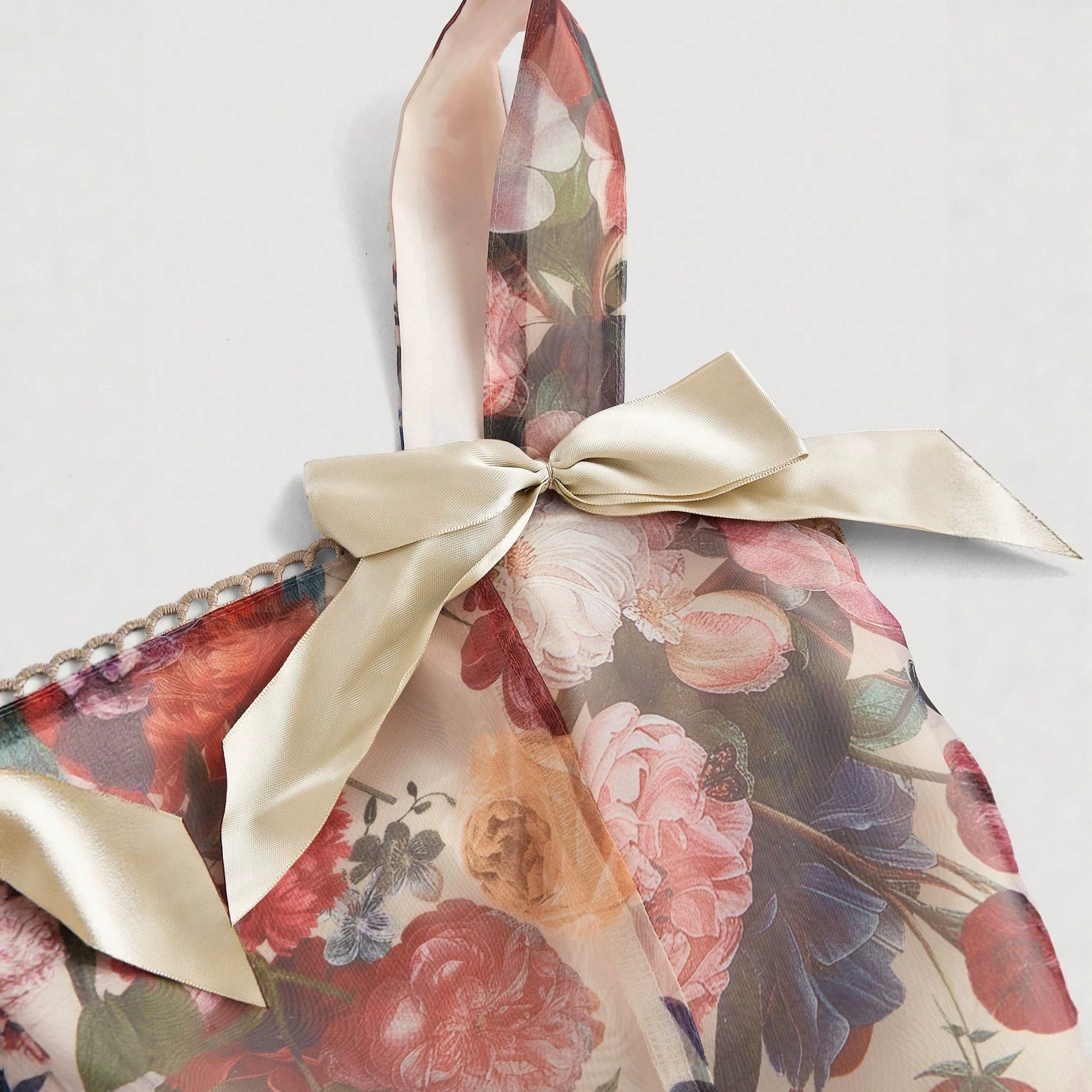 Women's Floral Strapless Dress