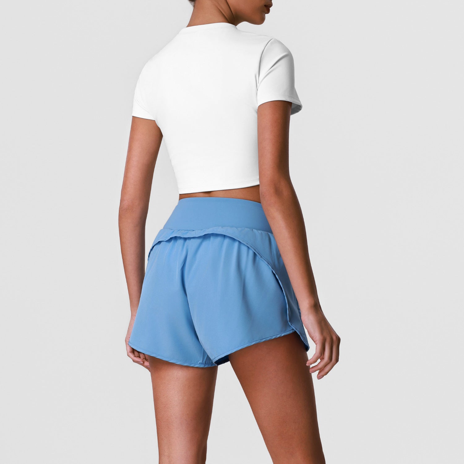 Sky Blue and White