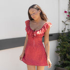 Women's Polka Dot Sleeveless Dress