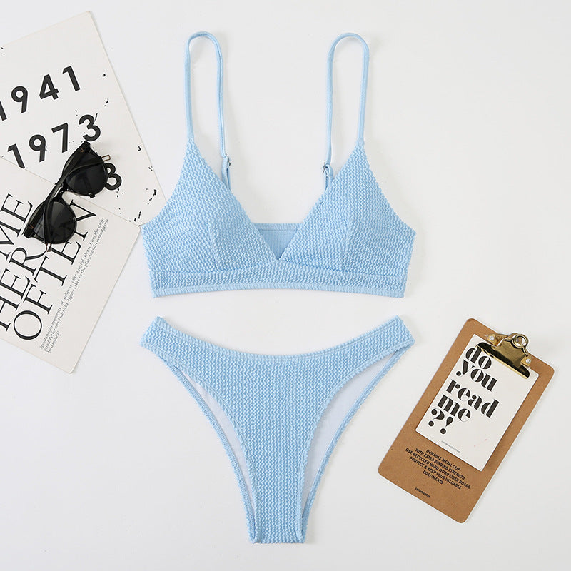 Split Wave Bikini Swimwear