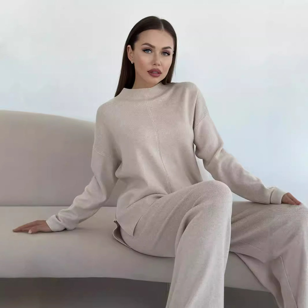 Women's Autumn Winter Russian Long Sleeved Loose Casual Trousers