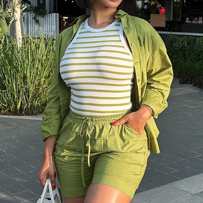 Women's Casual Cardigan Set
