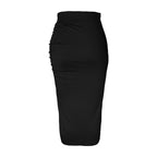 Women’s Pleated Drawstring Midi Skirt