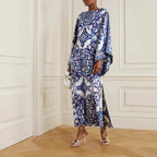 Women's Blue White Dress