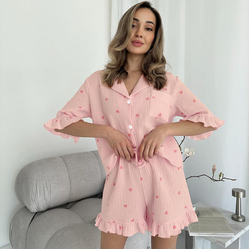 Crepe Pajamas Lingerie