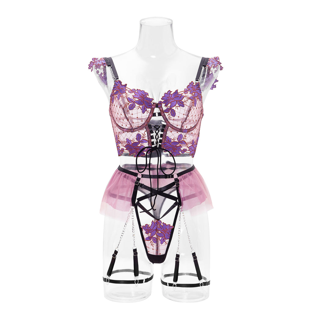 Thin Embroidery Underwear Lingerie