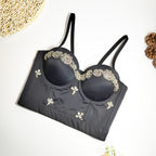 's Beaded Underwear Bare Back Adjustment Tube Top Nightclub Body