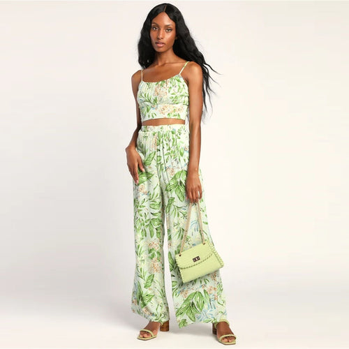 Light Green Printing Suit