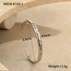 Steel Color White Diamond Bracelet