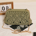 Cotton Thread Clip Mouth Rhombus Green