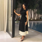 Women's Multicolor Sleeveless Maxi Dress