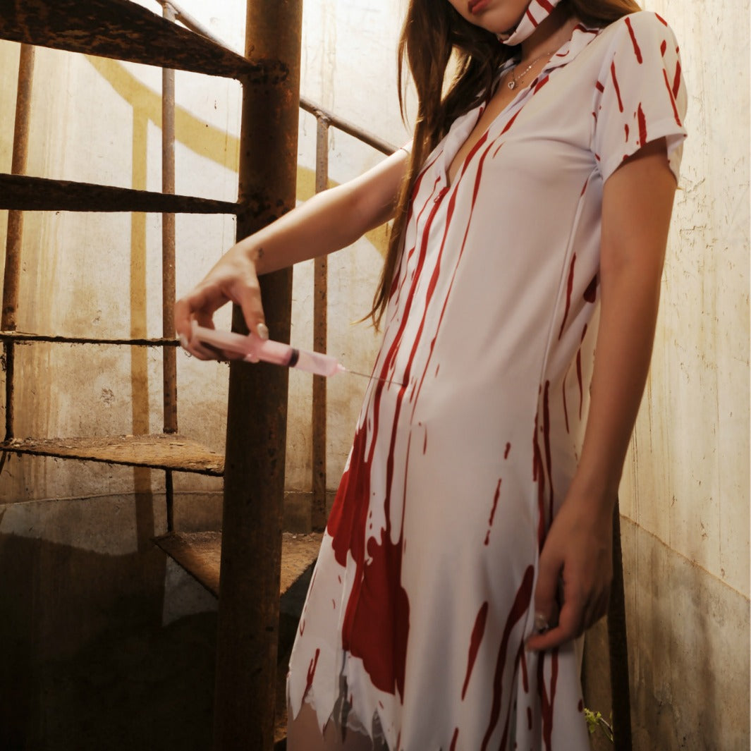 Vampire Nurse Halloween Lingerie Costume