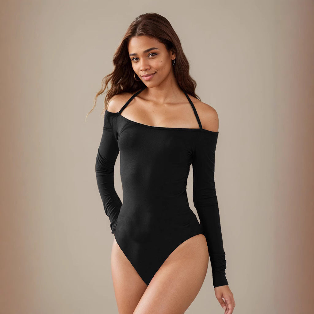 Halter Off Shoulder Jumpsuit