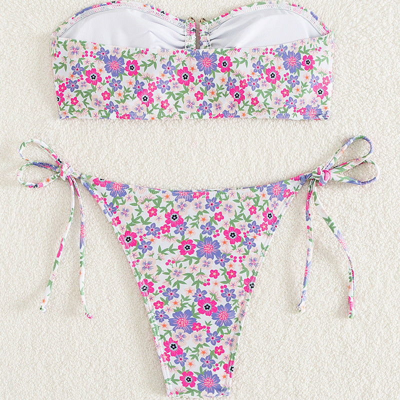 Tube Top One-piece Swimwear