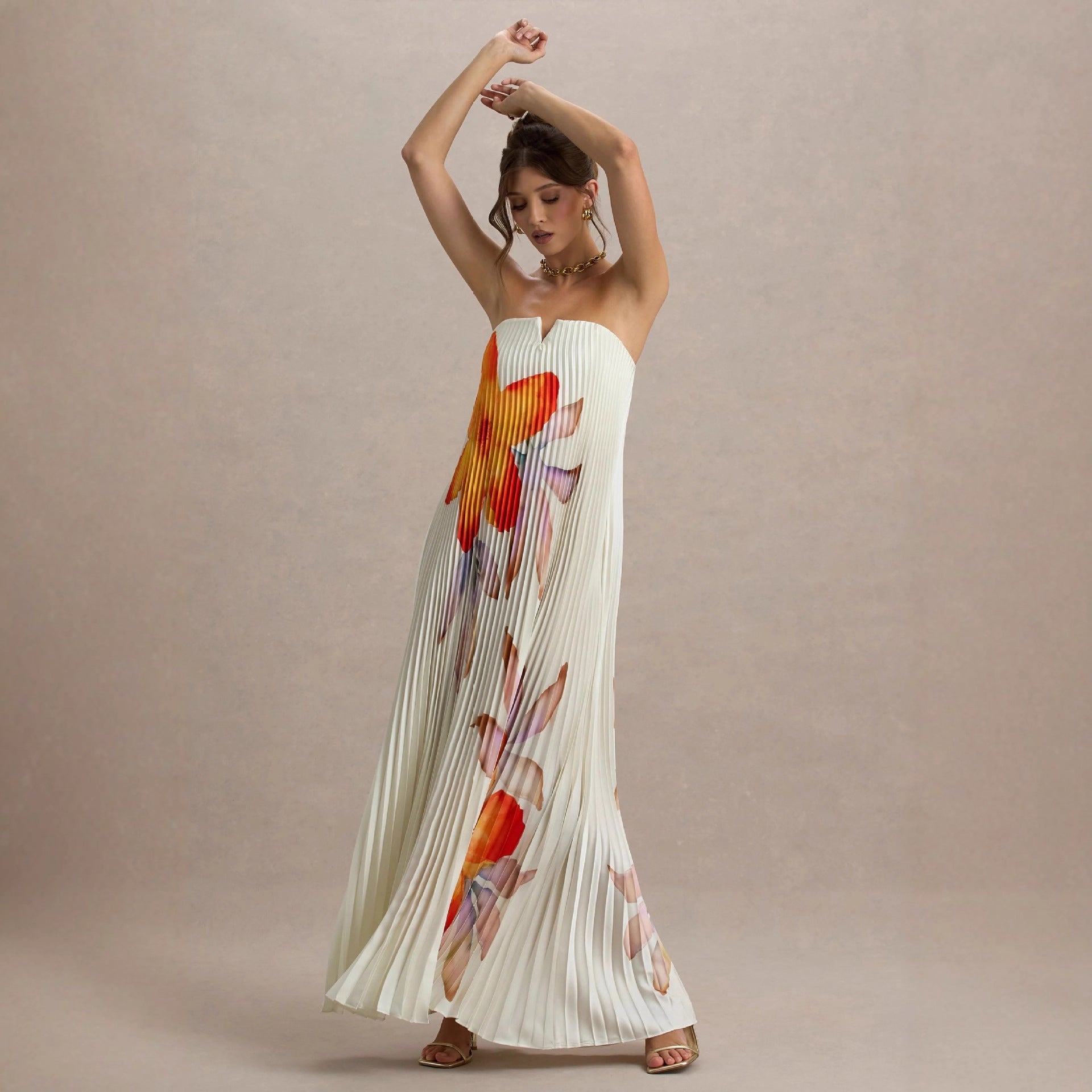 Women's Maxi Pleated Dress