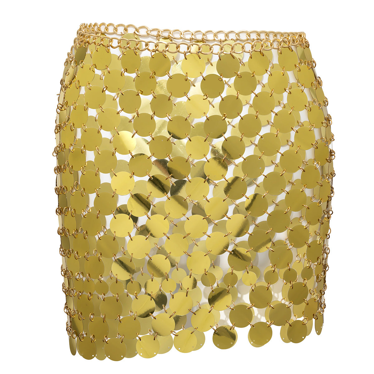 Women's Ornament Sequ Bikini Personality Chain Hollow Out Skirt