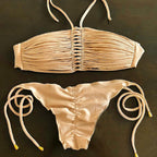 Solid Color One-piece Swimwear
