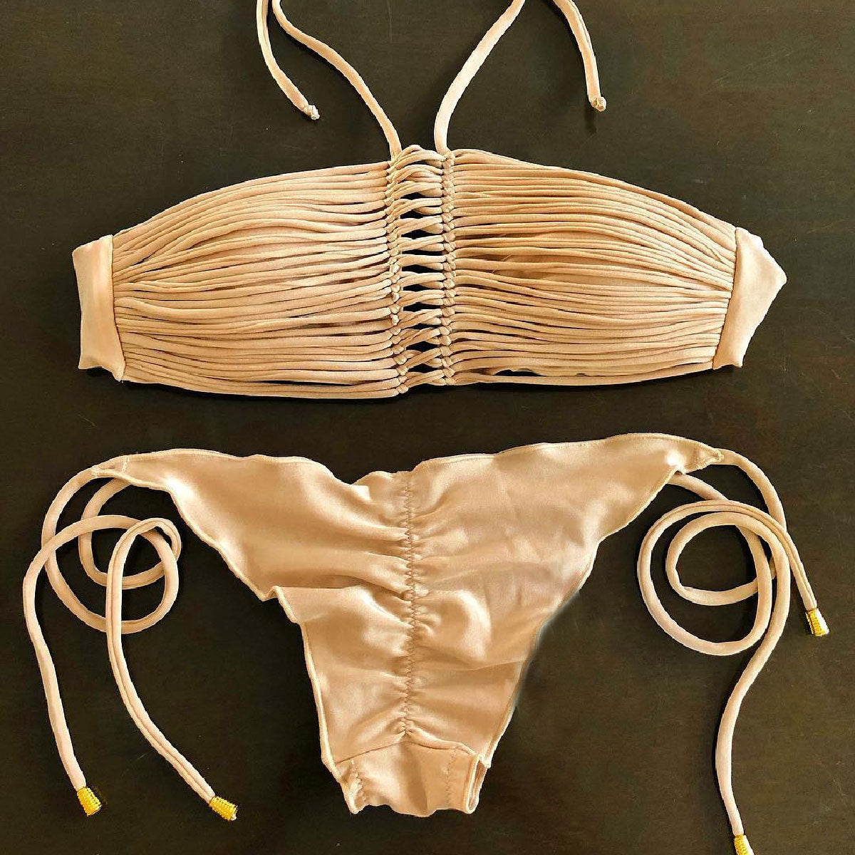 Solid Color One-piece Swimwear