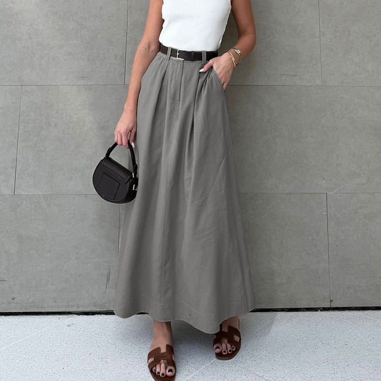 Collared Shirt & Wide-Leg Pants Set